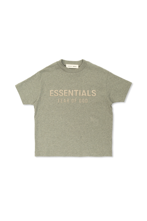 Fear Of God Essentials★Tシャツ★カナリー★キッズ10 FEAR OF GOD ESSENTIALS KIDS ロゴ Tシャツ | ブラック
